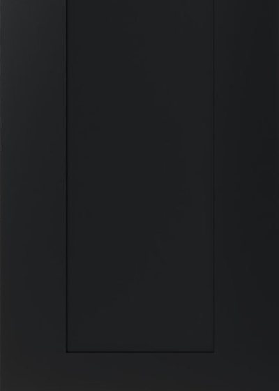 Iron Black Shaker Charm cabinet door